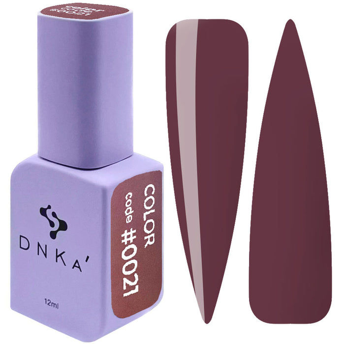 COLOR GEL POLISH "DNKa", 12 ml #0021