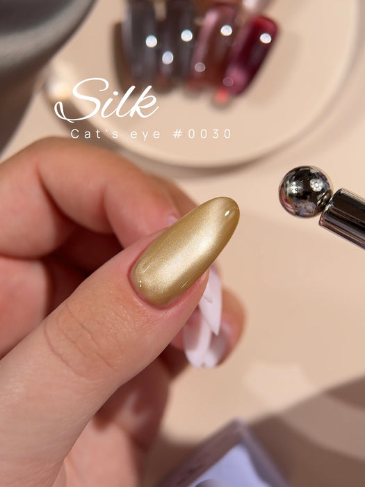 COLOR GEL POLISH CAT`S EYE "DNKa", 12 ml #0030 SILK - Ivaka Store