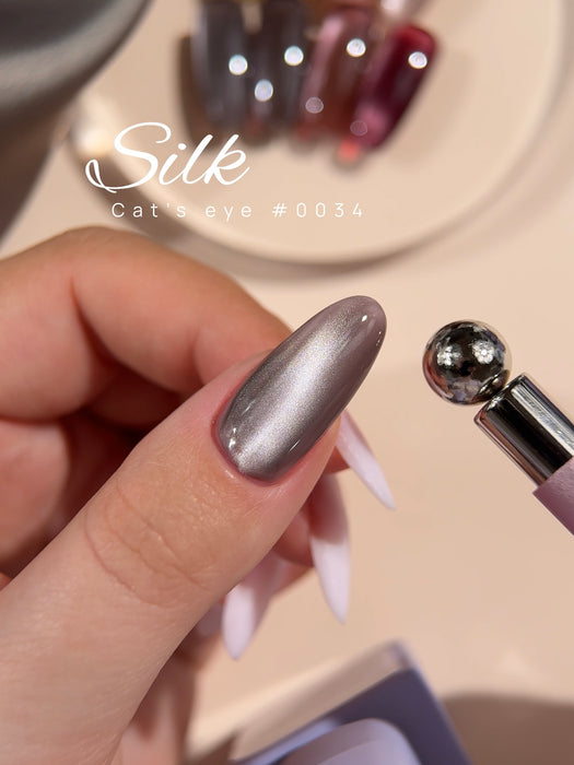 COLOR GEL POLISH CAT`S EYE "DNKa", 12 ml #0034 SILK - Ivaka Store