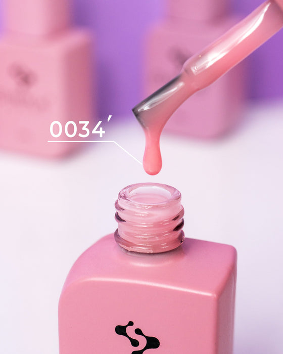 RUBBER BASE FRENCH "DNKa" (cover), #0034 Modest 30 ml - Ivaka Store