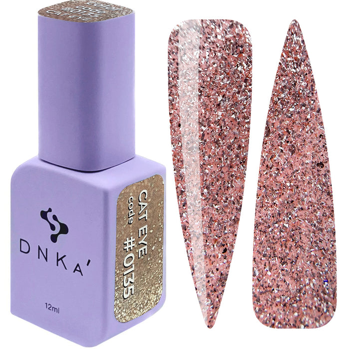 COLOR GEL POLISH "DNKa", 12 ml #0135 Cat Eye