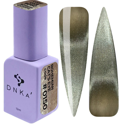 COLOR GEL POLISH "DNKa", 12 ml #0150 Cat's Eye - Ivaka Store