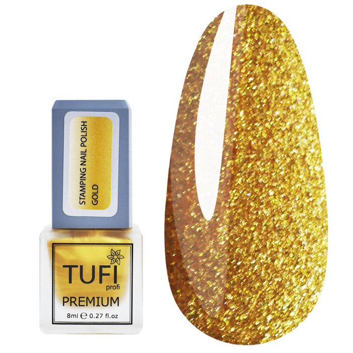 Stamping-Lack TUFI profi PREMIUM Stamping Gold, 8 ml