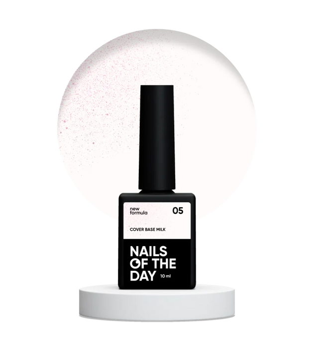 Nailsoftheday Cover base NEW Formula milk shimmer 05, 10 ml - Ivaka Store