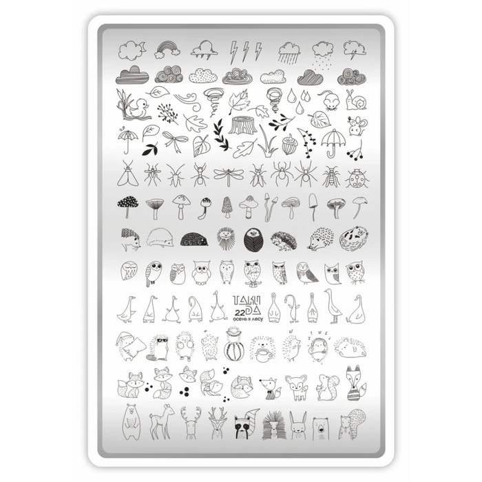 DEMO Taki Da 22 HERBST IM WALD – Große Platte mit DEMO-BLATT