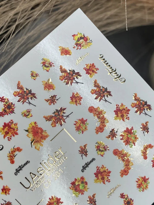 Sticker 281, Blumensträuße und Blätter