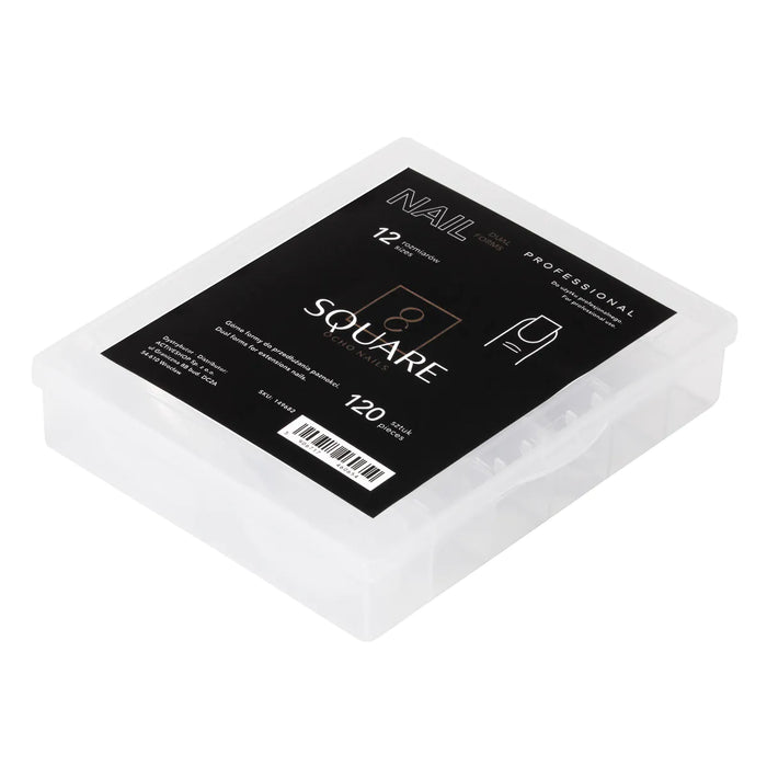 OCHO NAILS Dual Form Square, 120 pcs