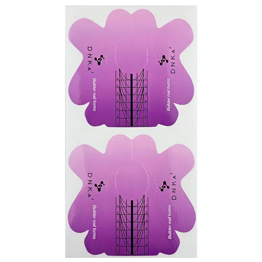 Schablone für Nagel Verlängerungen PAPER NAIL FORMS SHORT "DNKa", 100 Stück - Ivaka Store