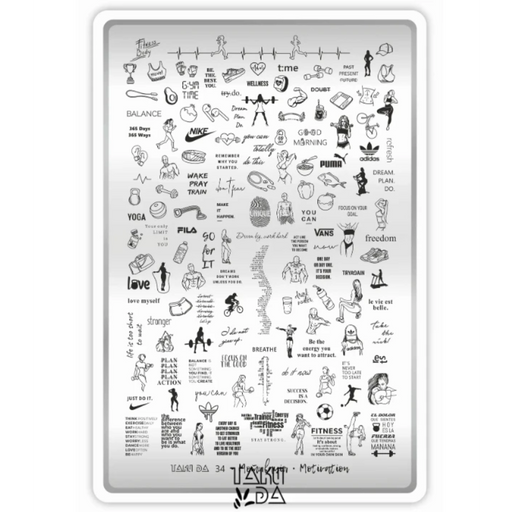 DEMO Taki Da 34 MOTIVATION – Große Platte mit DEMO-BLATT - Ivaka Store