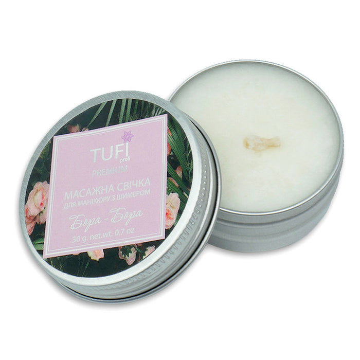 TUFI profi PREMIUM Massagekerze mit Schimmer Bora Bora, 30 g (0097223) - Ivaka Store