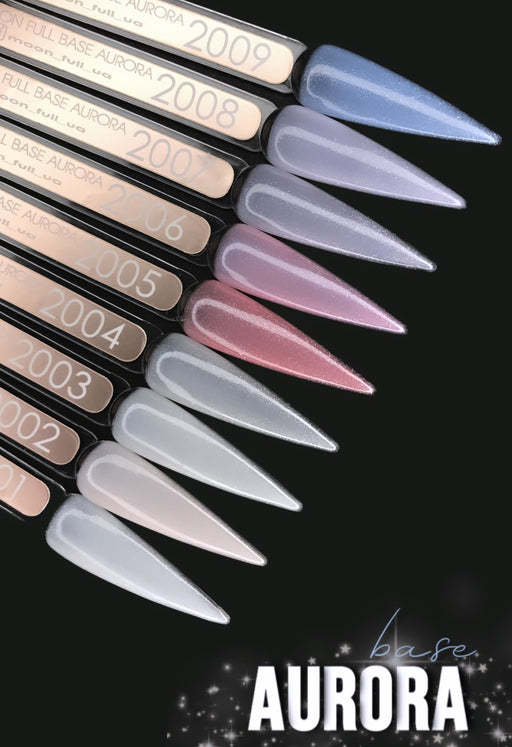 MOON FULL RUBBER BASE AURORA 8ml №2009 mit Shimmer - Ivaka Store