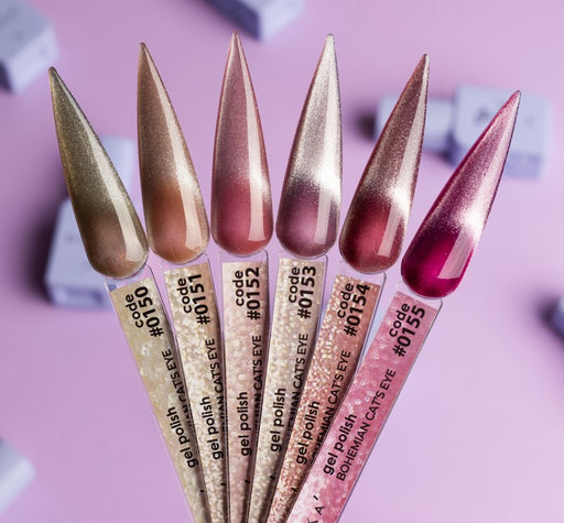 COLOR GEL POLISH "DNKa", 12 ml #0151 Cat's Eye - Ivaka Store