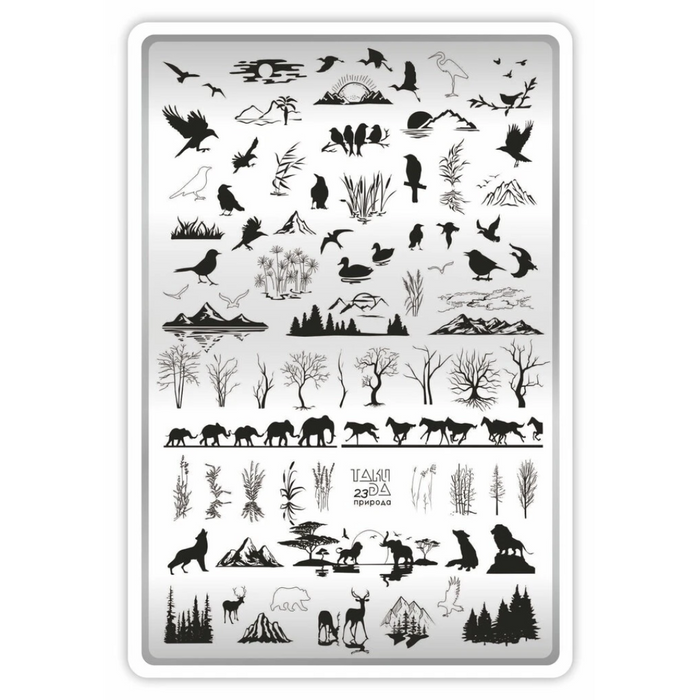 DEMO Taki Da 23 Natur  – Große Platte mit DEMO-BLATT