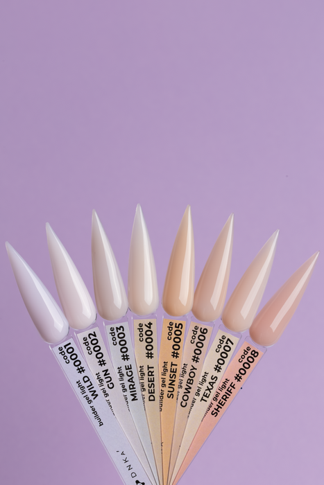 BUILDER GEL LIGHT "DNKa", 30 ml #0008 Sheriff - Ivaka Store