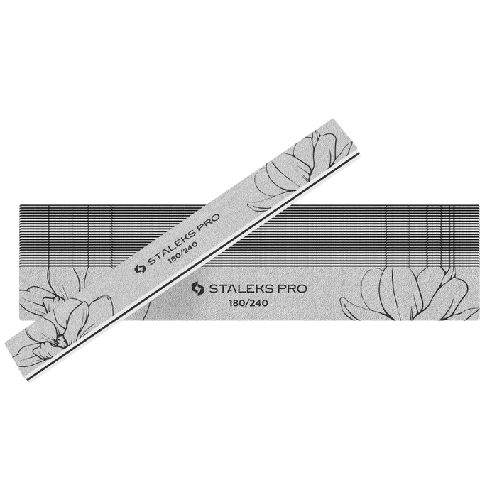 Nagelfeile STALEKS EXPERT NFE-20 Halbmond, doppelseitig, verschiedene Körnungen, dünne Schaumstoffschicht, 25 Stück - Ivaka Store