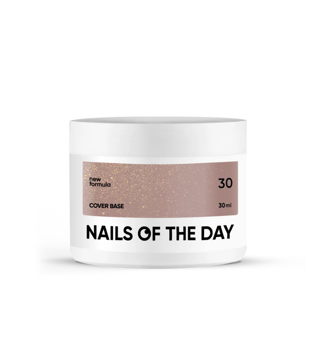 NAILSOFTHEDAY Cover base 30 - NEW Formula, mit Shimmer (10-30 ml) - Ivaka Store
