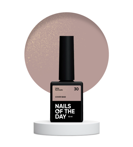 NAILSOFTHEDAY Cover base 30 - NEW Formula, mit Shimmer (10-30 ml) - Ivaka Store