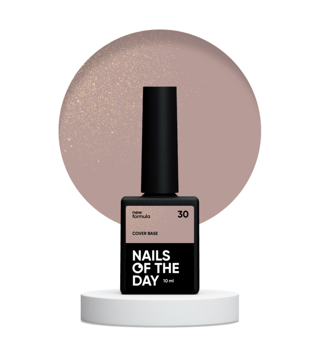 NAILSOFTHEDAY Cover base 30 - NEW Formula, mit Shimmer (10-30 ml) - Ivaka Store