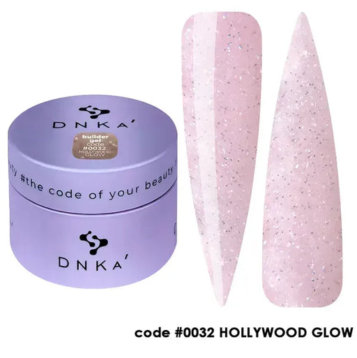 BUILDER GEL "DNKa", 30 ml #0032 HOLLYWOOD GLOW - Ivaka Store