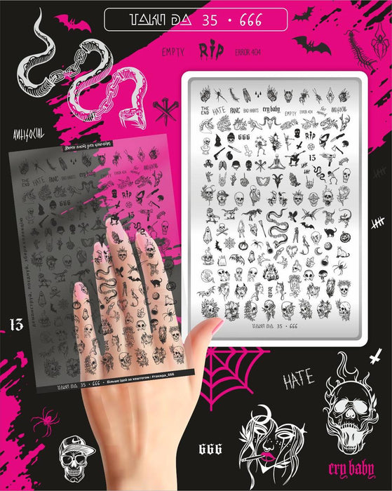 DEMO Taki Da 35 “666”  – Große Platte mit DEMO-BLATT - Ivaka Store