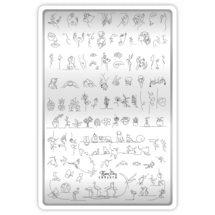 DEMO Taki Da 05 SILHOUETTEN – Große Platte mit DEMO-BLATT