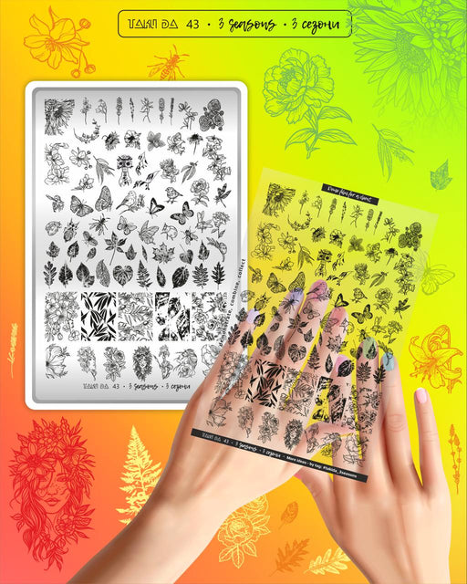 DEMO Taki Da 43 3 SEASONS  – Große Platte mit DEMO-BLATT - Ivaka Store