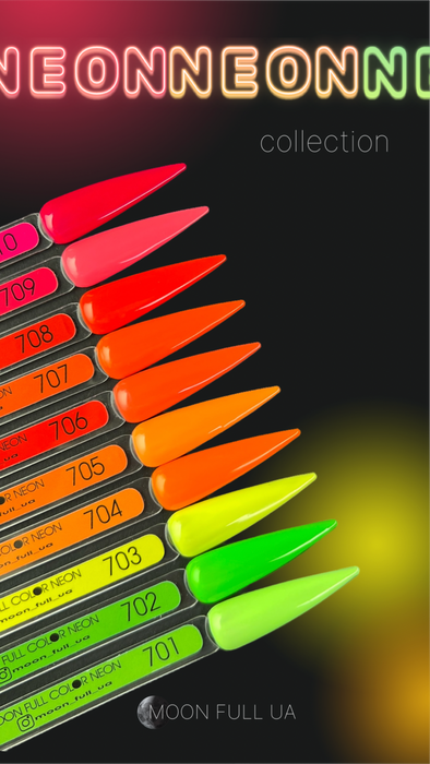 MOON FULL Neon color Gel polish , 8ml. №702