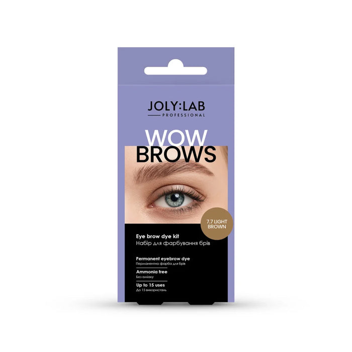 JOLY:LAB Augenbrauen-Färbeset „Wow Brows“ 7.7 Light Brown - Ivaka Store