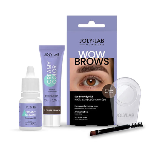 JOLY:LAB Augenbrauen-Färbeset „Wow Brows“ 1.0, Dark Brown - Ivaka Store