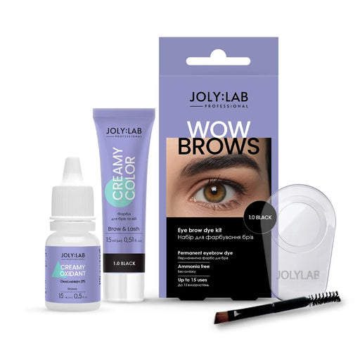 JOLY:LAB Augenbrauen-Färbeset „Wow Brows“ 1.0, Black - Ivaka Store