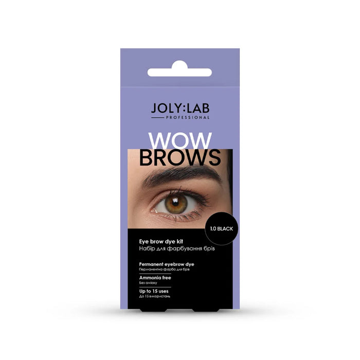 JOLY:LAB Augenbrauen-Färbeset „Wow Brows“ 1.0, Black - Ivaka Store