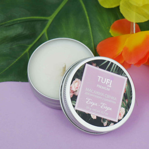 TUFI profi PREMIUM Massagekerze mit Schimmer Bora Bora, 30 g (0097223) - Ivaka Store