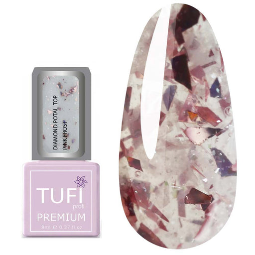 Top TUFI profi PREMIUM Diamond Potal Pink Frost 8 ml - Ivaka Store