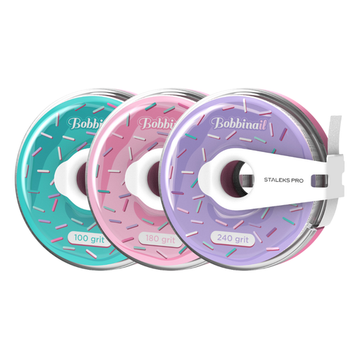 Weißes Wechselfeilenband auf Rolle STALEKS AT mit Klebeschicht, staubgeschützte Rolle, Länge 8 Meter, verschiedene Körnungen - Ivaka Store