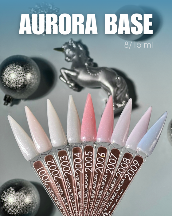 MOON FULL RUBBER BASE AURORA 8ml №2007 mit Shimmer - Ivaka Store