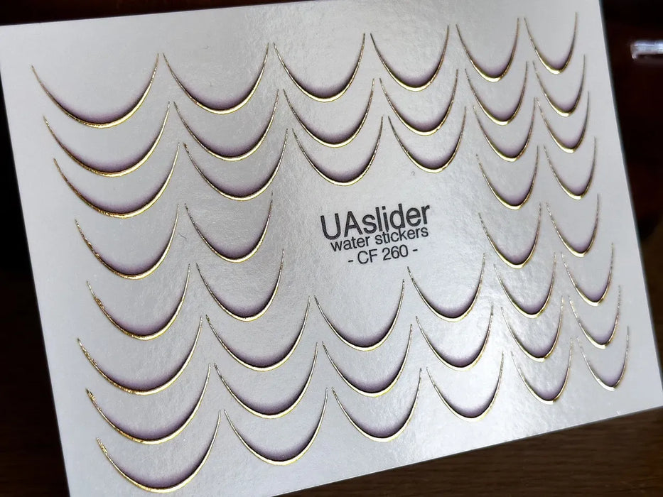 Sticker 260, Goldene Linien für French