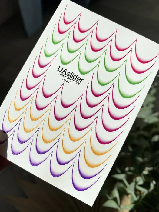 Sticker 647, Farbiger French
