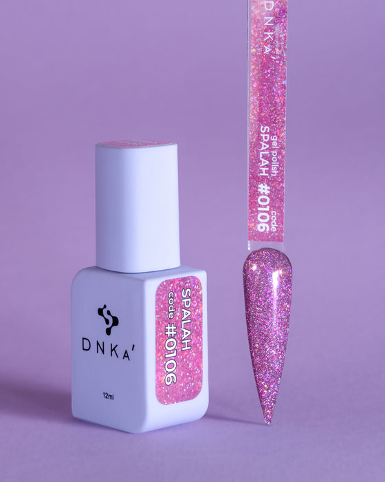 COLOR GEL POLISH "DNKa", 12 ml #0106 FLASH