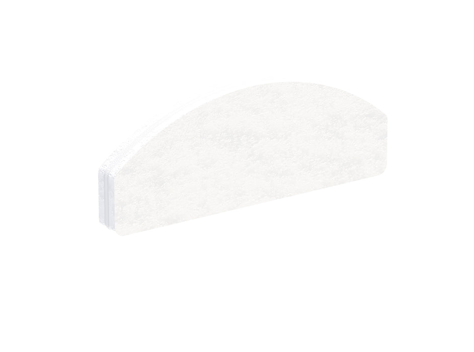 20x Mini-Buffer STALEKS NFB-41m-100/180-20 Halbmond, doppelseitig, dicke Schaumstoffschicht - Ivaka Store