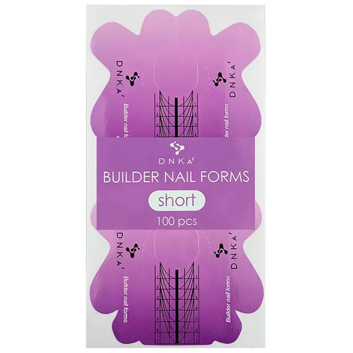 Schablone für Nagel Verlängerungen PAPER NAIL FORMS SHORT "DNKa", 100 Stück - Ivaka Store
