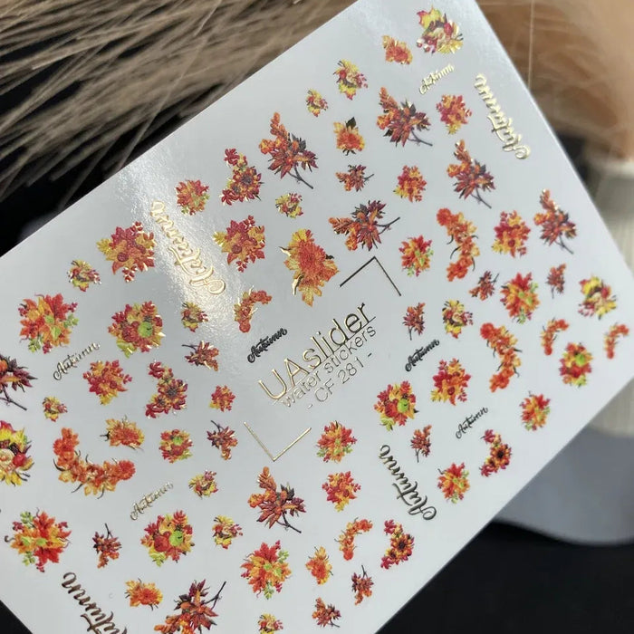 Sticker 281, Blumensträuße und Blätter