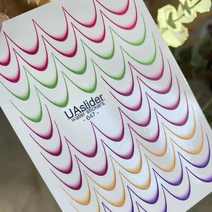 Sticker 647, Farbiger French