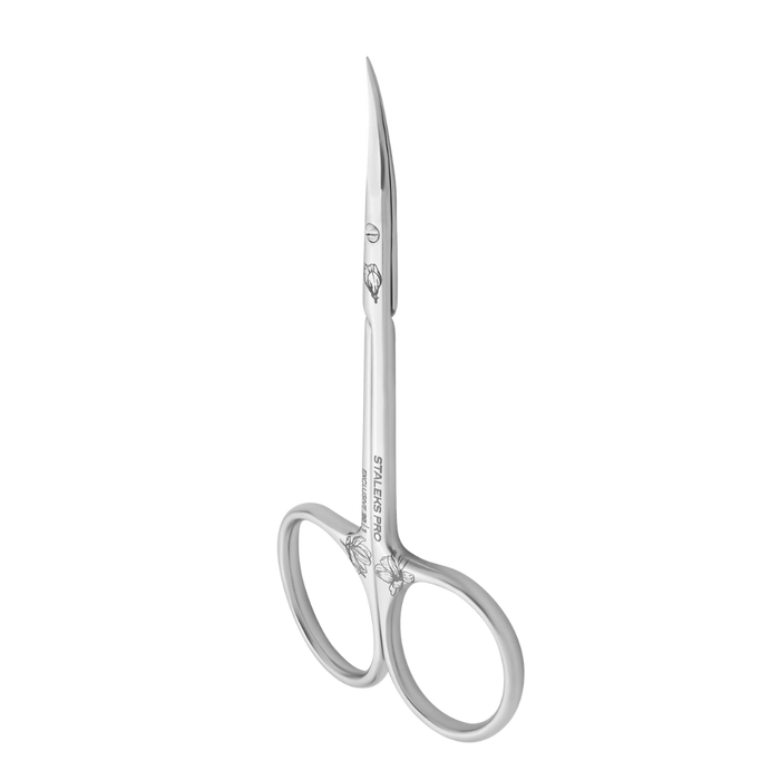 Nagelhautschere STALEKS EXCLUSIVE SX-20/1M, abgeknickte Griffe und klassische Klingenform (Magnolia) - Ivaka Store