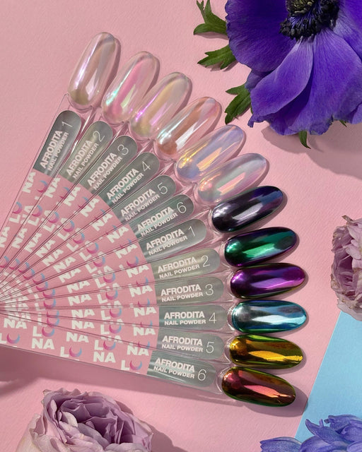 Lunamoon Afrodita Nail Powder Set (6 Stück) - Ivaka Store