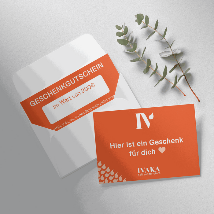 200 € Geschenkgutschein für Nagelprodukte – Das perfekte Geschenk! - Ivaka Store