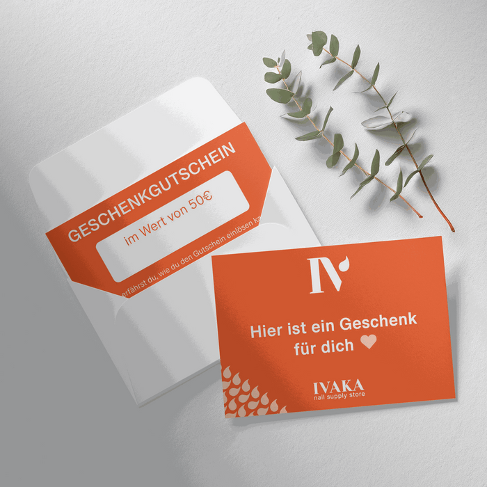 50 € Geschenkgutschein für Nagelprodukte – Das perfekte Geschenk! - Ivaka Store