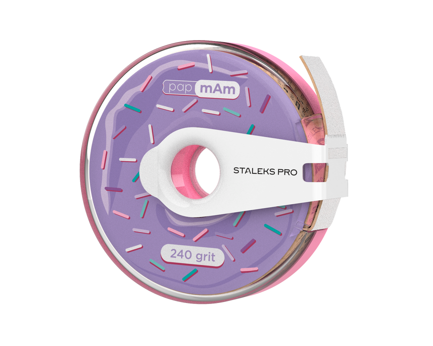 Weißes Wechselfeilenband auf Rolle STALEKS ATC papmAm, staubgeschützte Rolle, Länge 6 Meter, verschiedene Körnungen - Ivaka Store