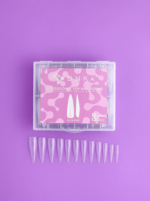 PROFESSIONAL TOP NAIL FORMS "DNKa", ALMOND 120pcs - Ivaka Store