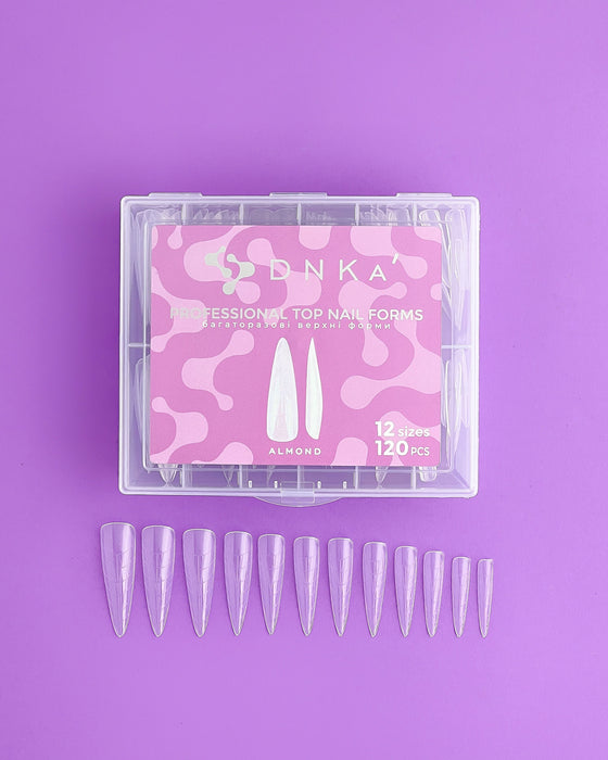 PROFESSIONAL TOP NAIL FORMS "DNKa", ALMOND 120pcs - Ivaka Store
