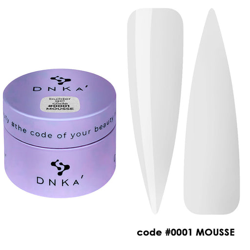 BUILDER GEL MOUSSE "DNKa", 30 ml #0001 transparent - Ivaka Store